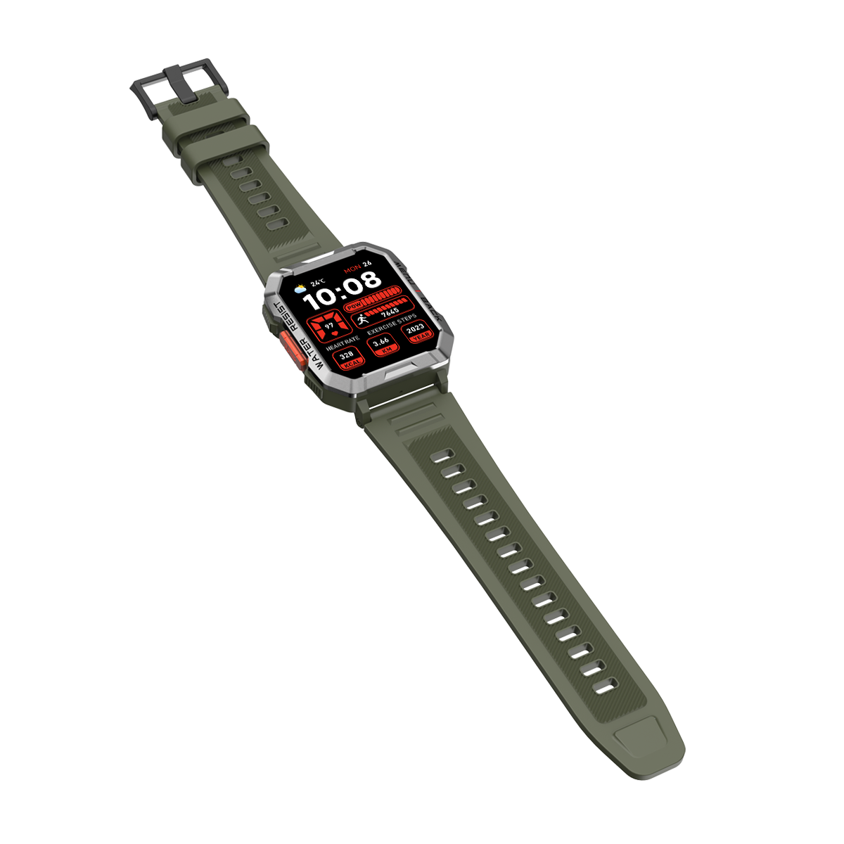 BLACKVIEW W60 2.01" HD,900mAh Battery, LED Flashlight & Compass Function, 24-hour SpO2 Detection + Heart Rate Monitoring