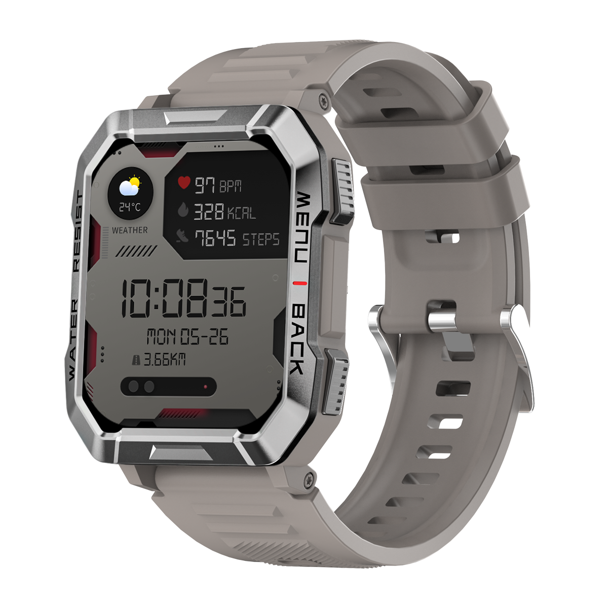 BLACKVIEW W60, 2.01inch HD,900mAh Battery, LED Flashlight & Compass Function, 24-hour SpO2 Detection + Heart Rate Monito