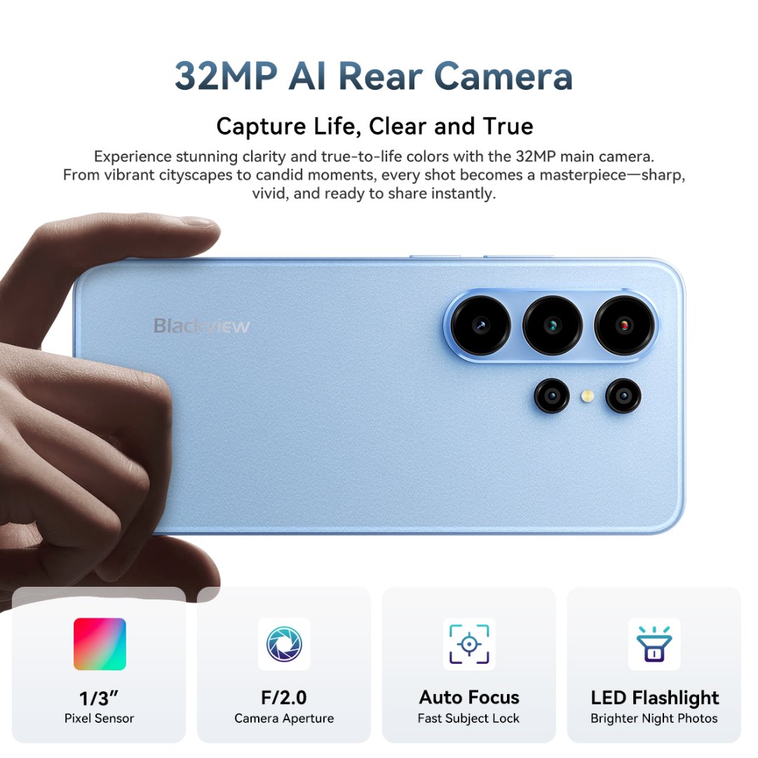 BLACKVIEW WAVE 10 LTE 6.88" ORANGE,HD IPS 720x1640,8+128GB,UMS9230E Octa Core 1.6GHz,13MP/32MP,FaceID,5000mAh,Android 16