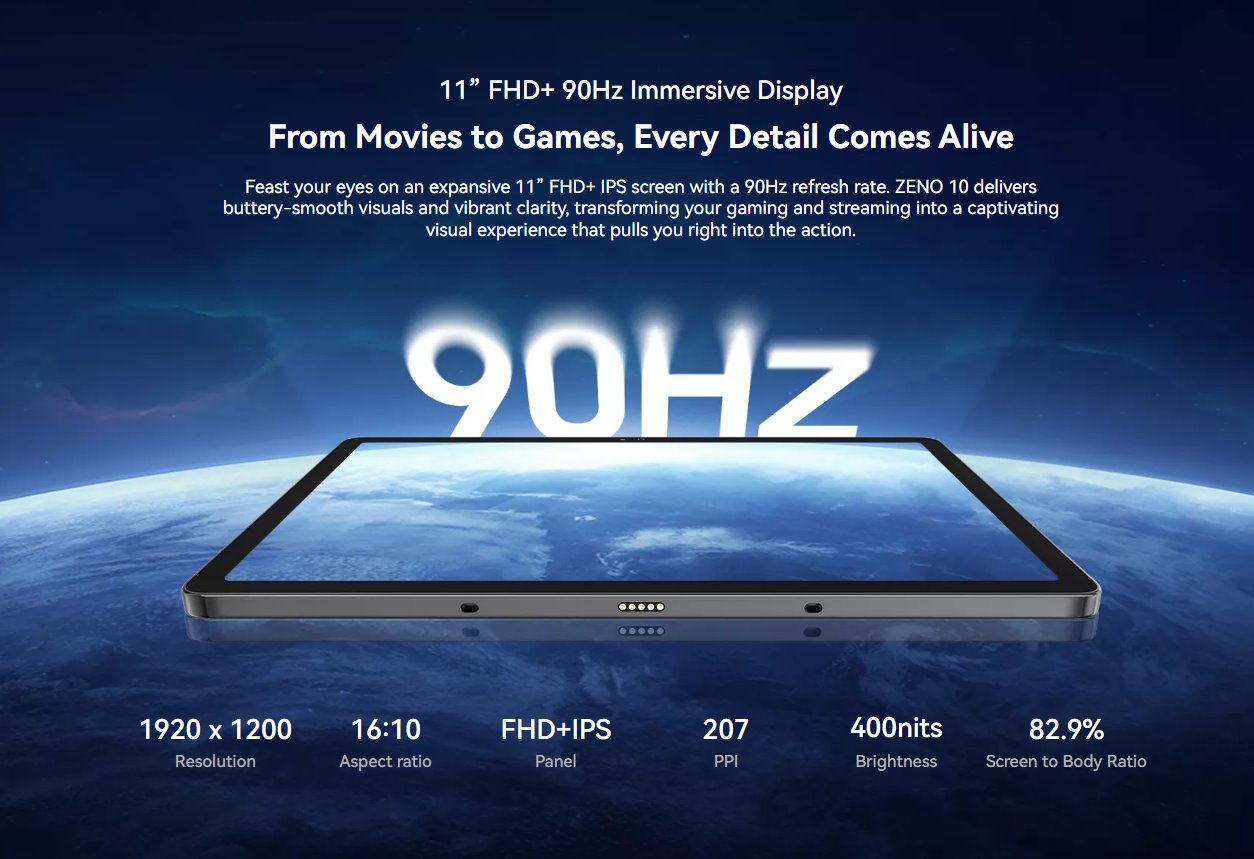 BLACKVIEW Zeno 10 5G SET 8GB/256GB 11",BLUE,IPS 1920x1080,Unisoc T765 Octa 2.3GHz,13MP/16MP camera,8800mAh,Andr 15