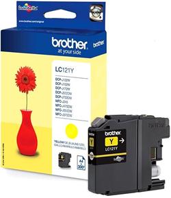 Brother LC-121Y, cartridge yellow (300 str.)