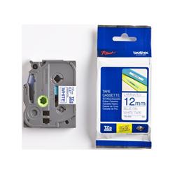 Brother TZe-233, kazeta 12mm, bílá/modrá