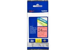 Brother TZe-451, kazeta 24mm, červená/černá