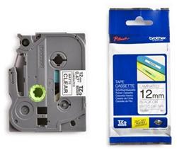 Brother TZe-M31, kazeta 12mm, průsvitná matná/černá