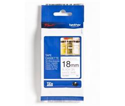 Brother TZe-N241, kazeta 18mm, bílá/černá, nelaminovaná