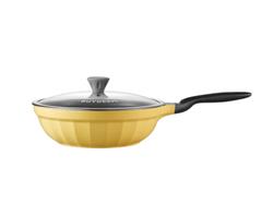 BUYDEEM Cast Aluminum Nonstick Frying Pan 30 cm, model CP102, color Mellow Yellow