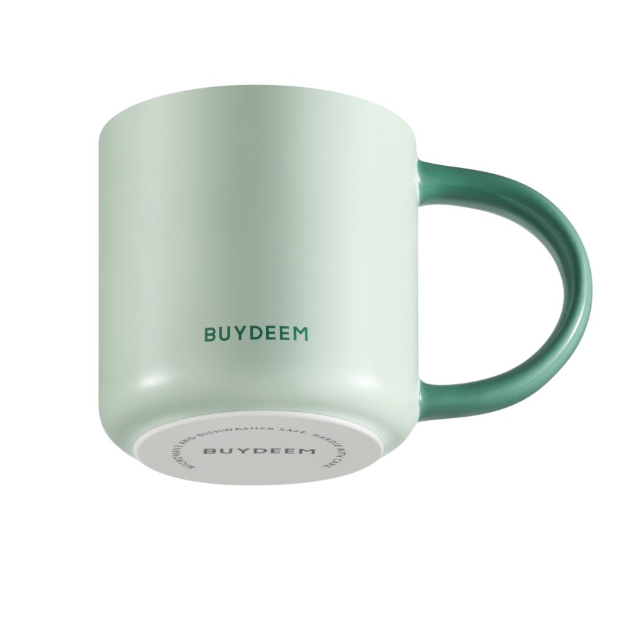 BUYDEEM CD1018 Ceramic Mug 300 ml, color Cozy Greenish