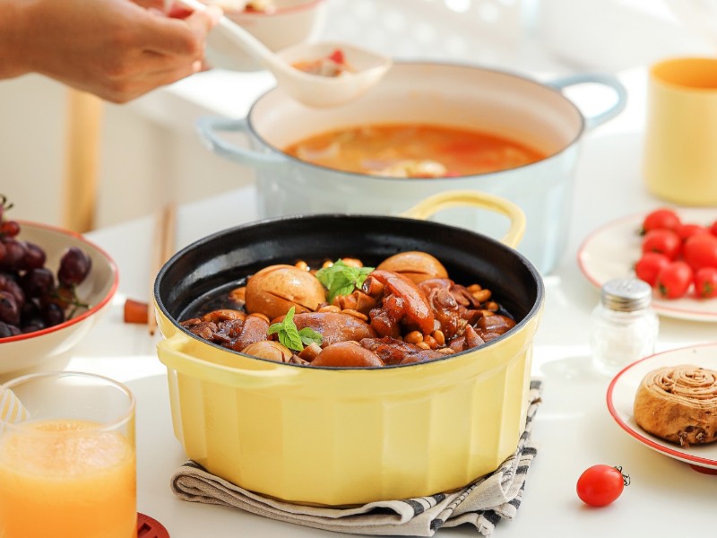 BUYDEEM CP521, Enameled Cast Iron Dutch Oven 2,9L, color Mellow Yellow