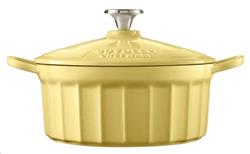 BUYDEEM CP521, Enameled Cast Iron Dutch Oven 2,9L, color Mellow Yellow
