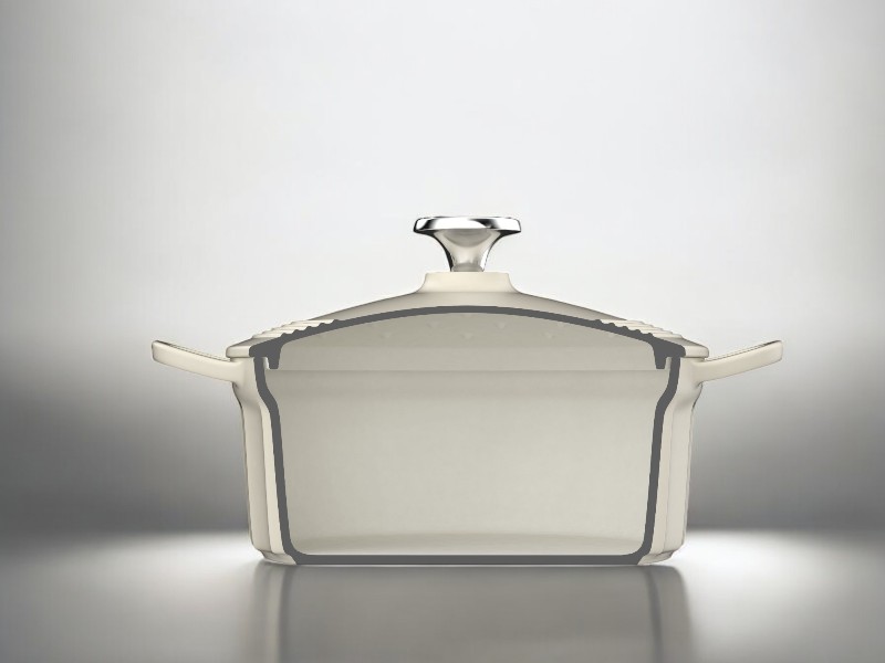 BUYDEEM Enameled Cast Iron Dutch Oven CP551-CG 3,9L, model CP551, color Cozy Greenish