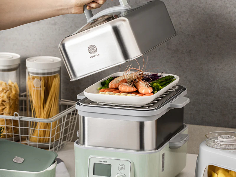 BUYDEEM Multifunkční parní hrnec G564, barva zelená