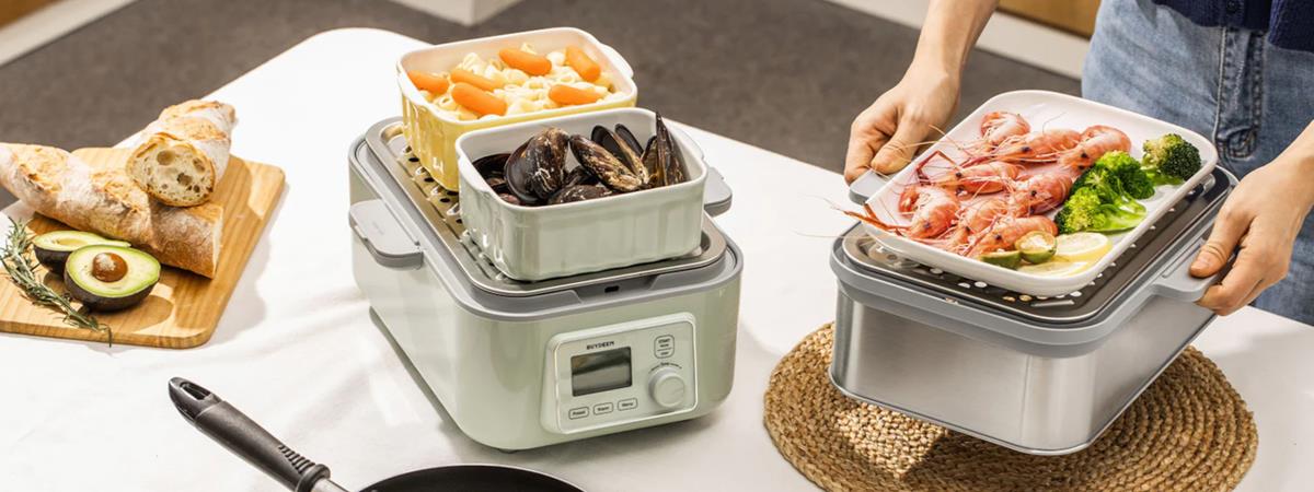 BUYDEEM Multifunkční parní hrnec G564, barva zelená