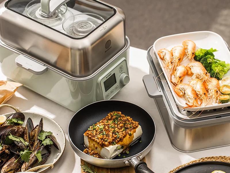 BUYDEEM Multifunkční parní hrnec G564, barva zelená