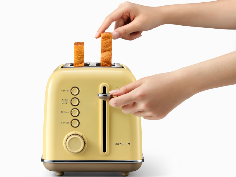 BUYDEEM Topinkovač 2 sloty DT620E, barva žlutá