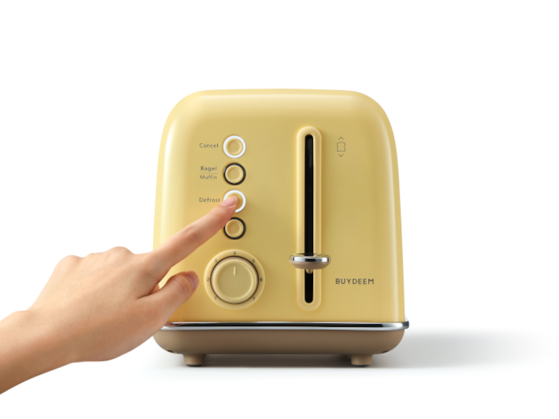 BUYDEEM Topinkovač 2 sloty DT620E, barva žlutá