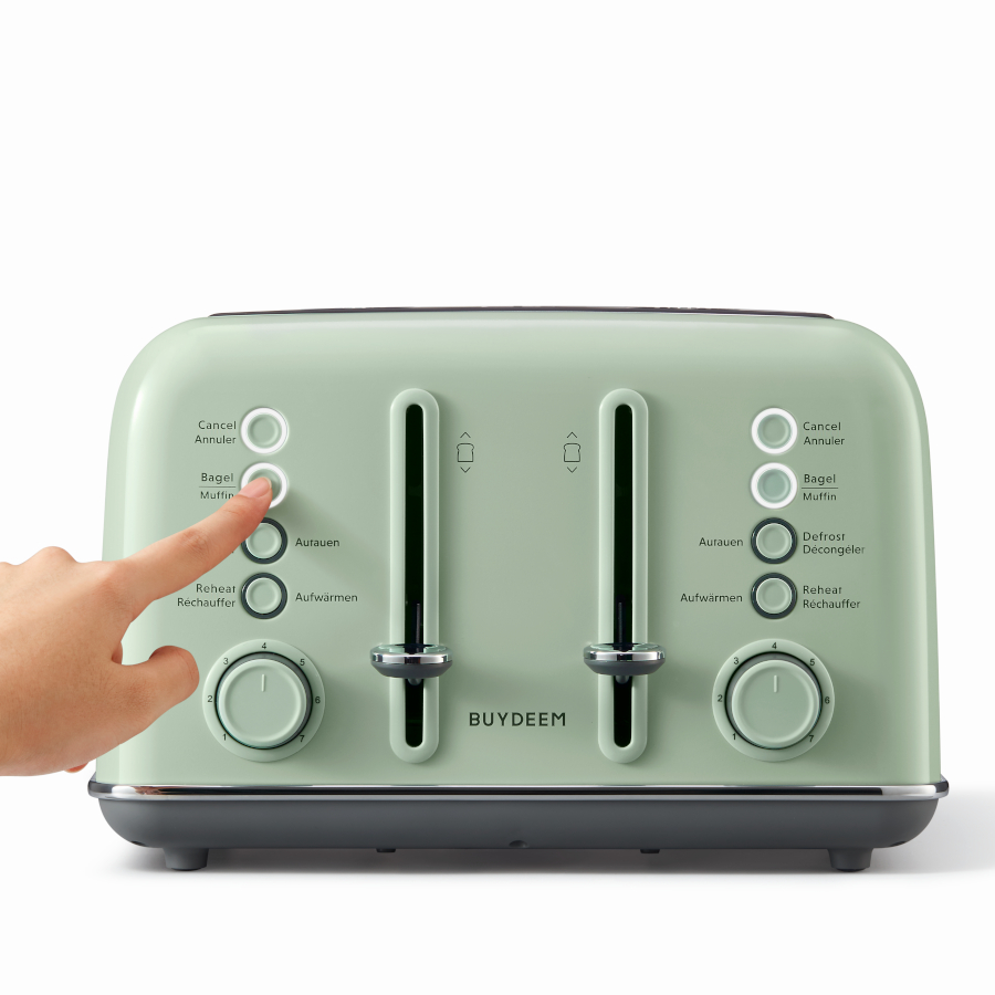 BUYDEEM Topinkovač 4 sloty DT640E, barva zelená