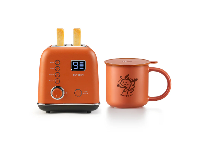 BUYDEEM Topinkovač automatický 2 sloty DT730E, barva oranžová