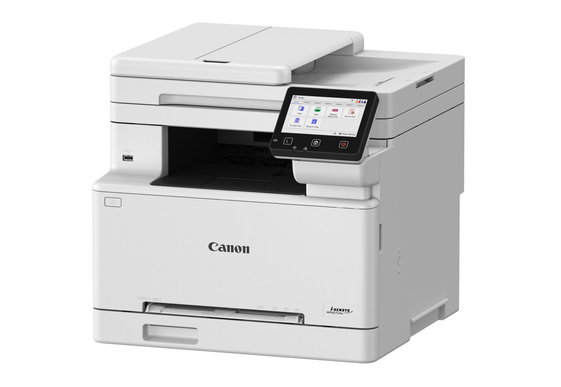 Canon laserová tiskárna i-SENSYS MF667Cdw barevná, MF (tisk, kopírka, sken, fax), duplex, DADF, USB, LAN, Wi, 25stran/mi