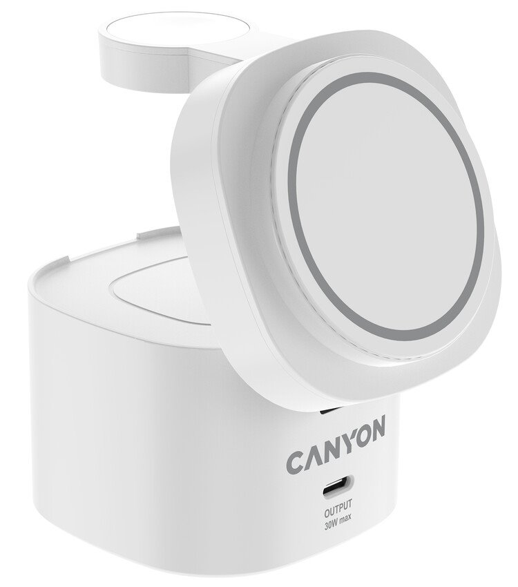 Canyon 4 in 1 Wireless Charging Stand OnCharge 405 qi2 ADAPTER, 30W White