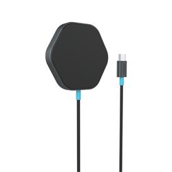 CANYON bezdrátová magnetická nabíjecka HEXAGON 110, 15W, Qi2 Dark Grey