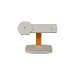 CANYON Bezdrátová nabíječka HEXAGON WCS-310 3in1 Grey/Orange