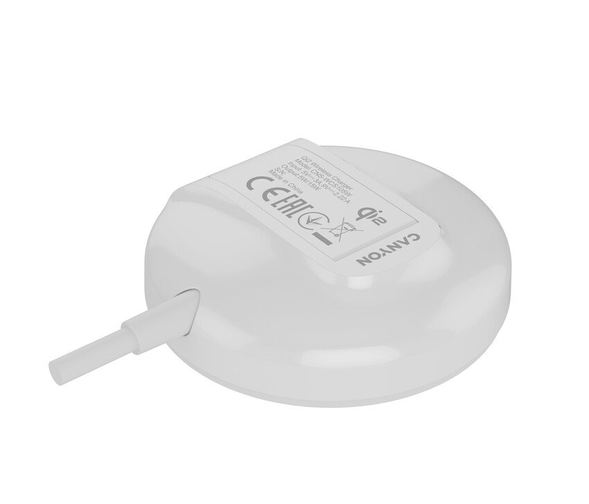 CANYON Bezdrátová nabíječka podložka WS-105 15W Qi2 White
