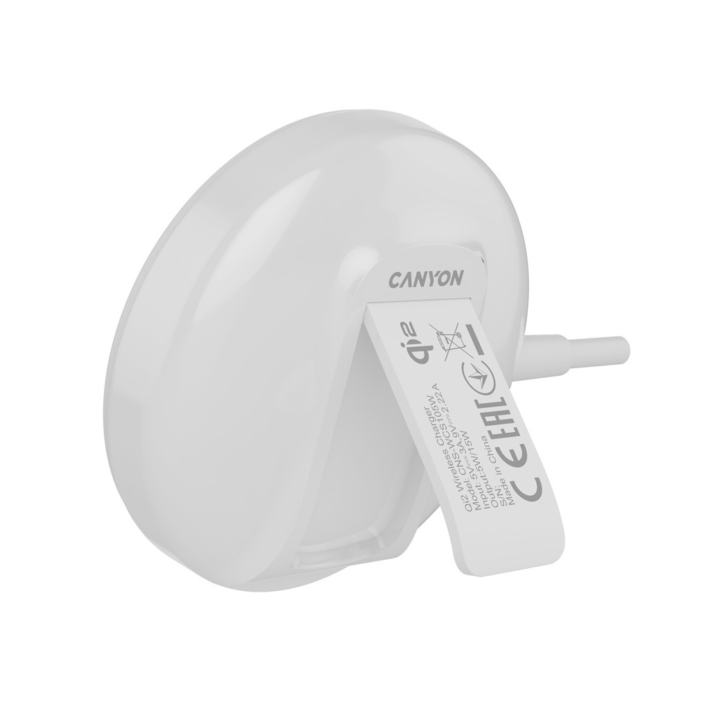 CANYON Bezdrátová nabíječka podložka WS-105 15W Qi2 White