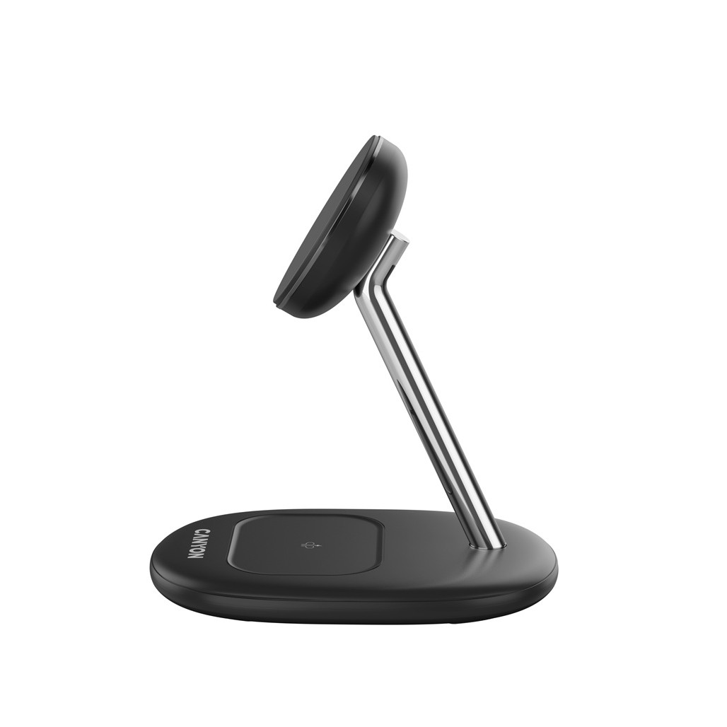 CANYON Bezdrátová nabíječka WCS-205 15W Qi2 2in1 Black