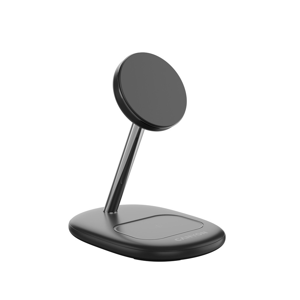 CANYON Bezdrátová nabíječka WCS-205 15W Qi2 2in1 Black