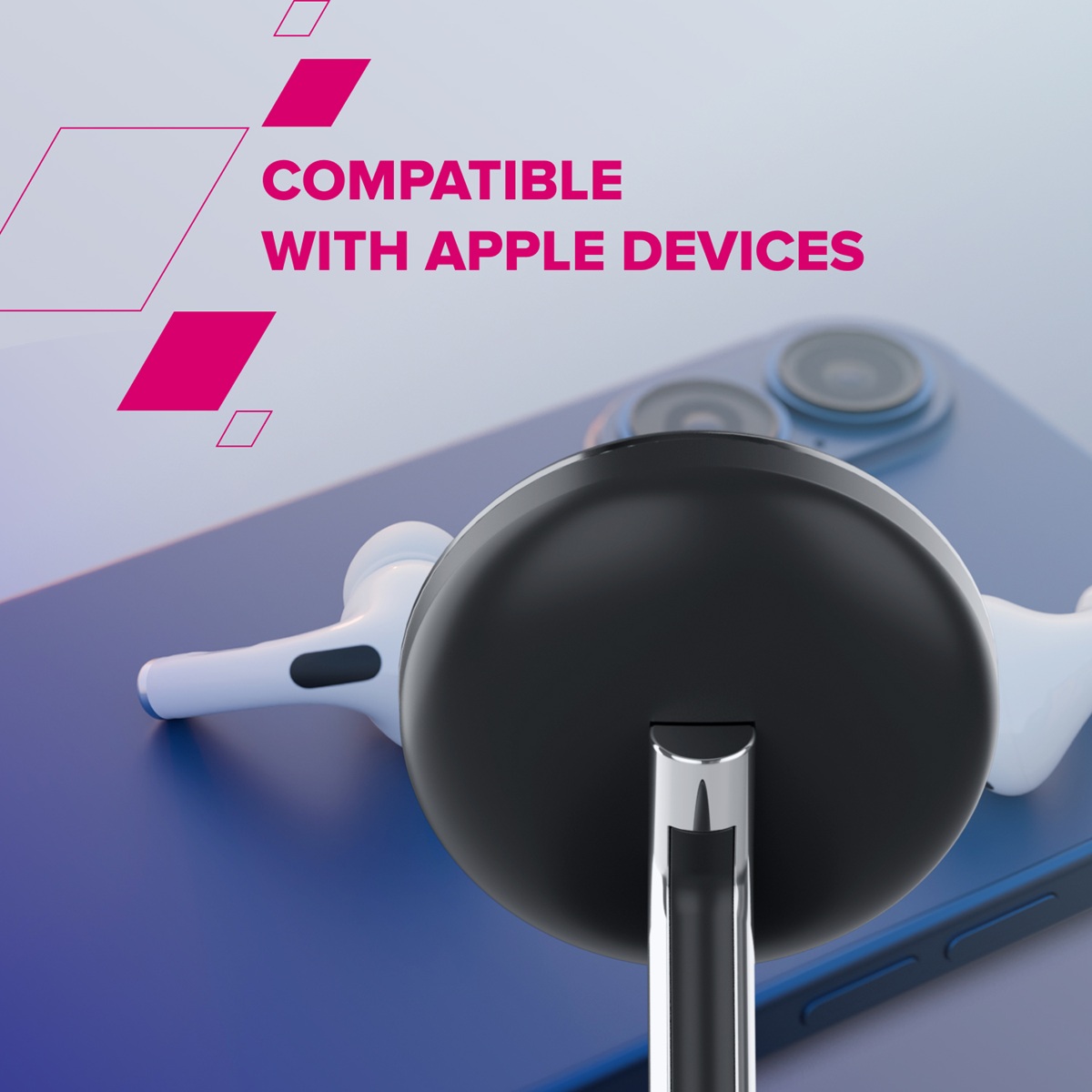 CANYON Bezdrátová nabíječka WCS-205 15W Qi2 2in1 Black