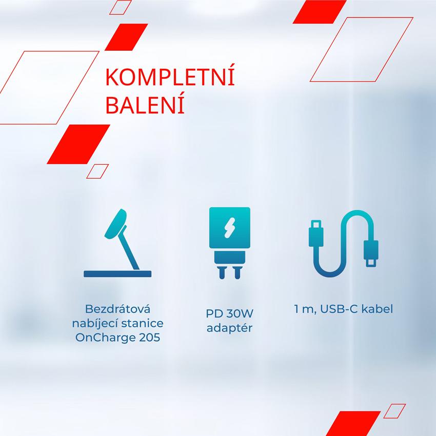 CANYON Bezdrátová nabíječka WCS-205 15W Qi2 2in1 White