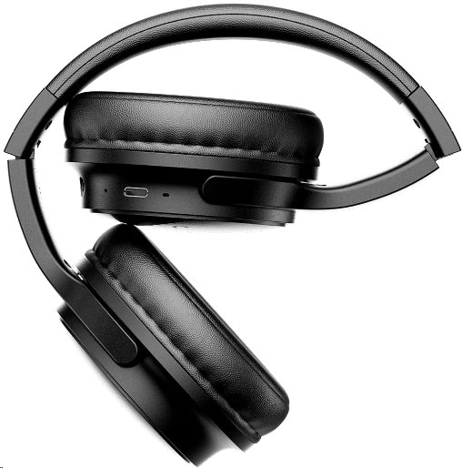 CANYON bezdrátová sluchátka OnRiff 4, BT 5.3, USB-C, baterie 500 mAh, mic., 40mm měniče, černé