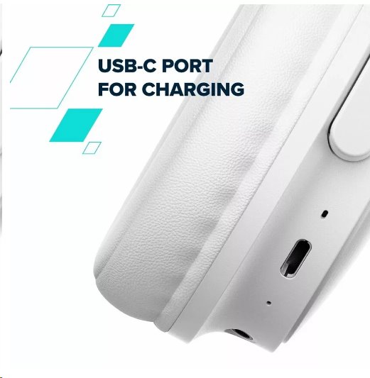 CANYON bezdrátová sluchátka OnRiff 4, BT 5.3, USB-C, baterie 500 mAh, mic., 40mm měniče, modré