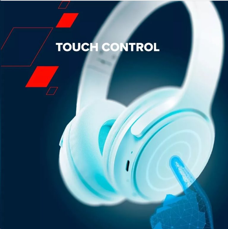 CANYON bezdrátová sluchátka OnRiff 4, BT 5.3, USB-C, baterie 500 mAh, mic., 40mm měniče, růžové