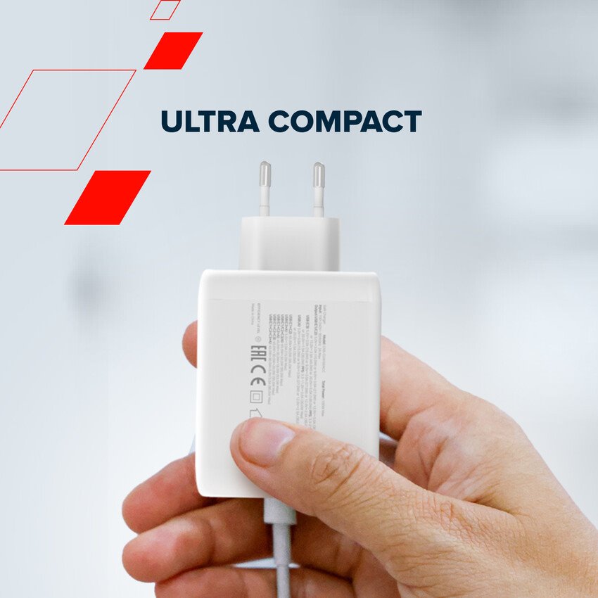 CANYON charger CU100ACC GaN 100W 3xPD 1xQC EU White