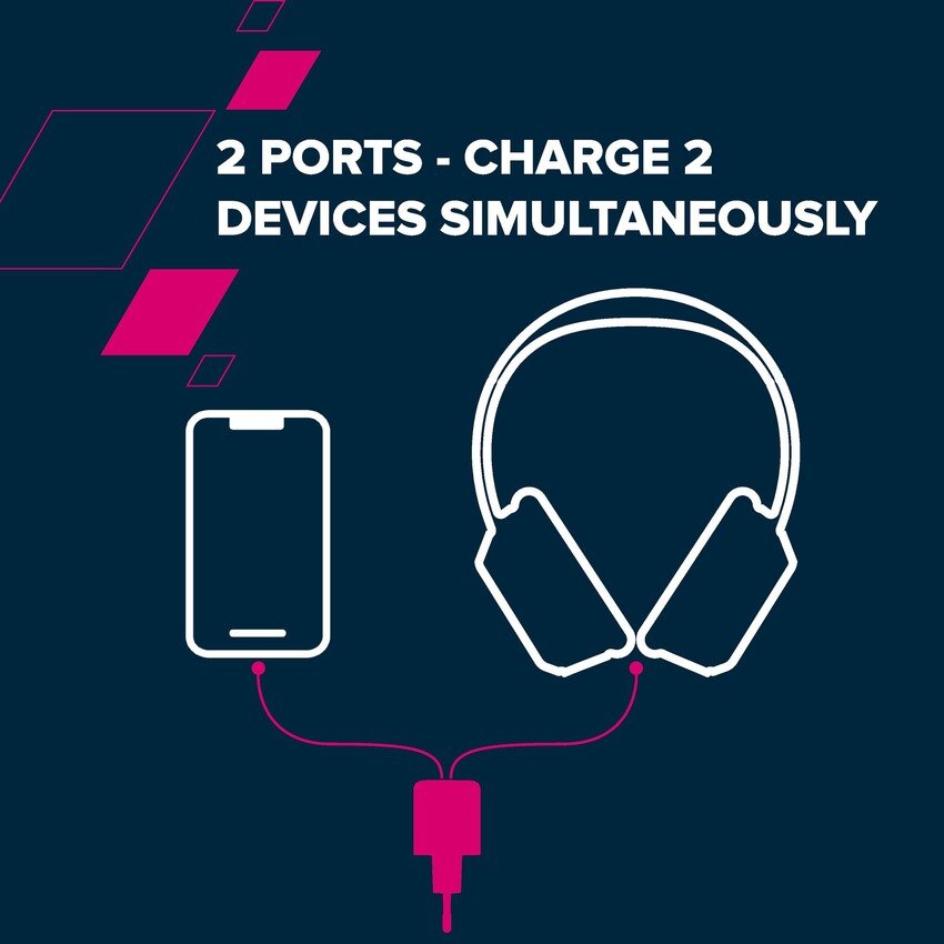 CANYON charger CU20AC GaN 20W 1xPD 1xQC EU White