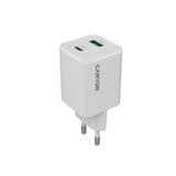 CANYON charger CU45AC GaN 45W 1xPD 1xQC EU White