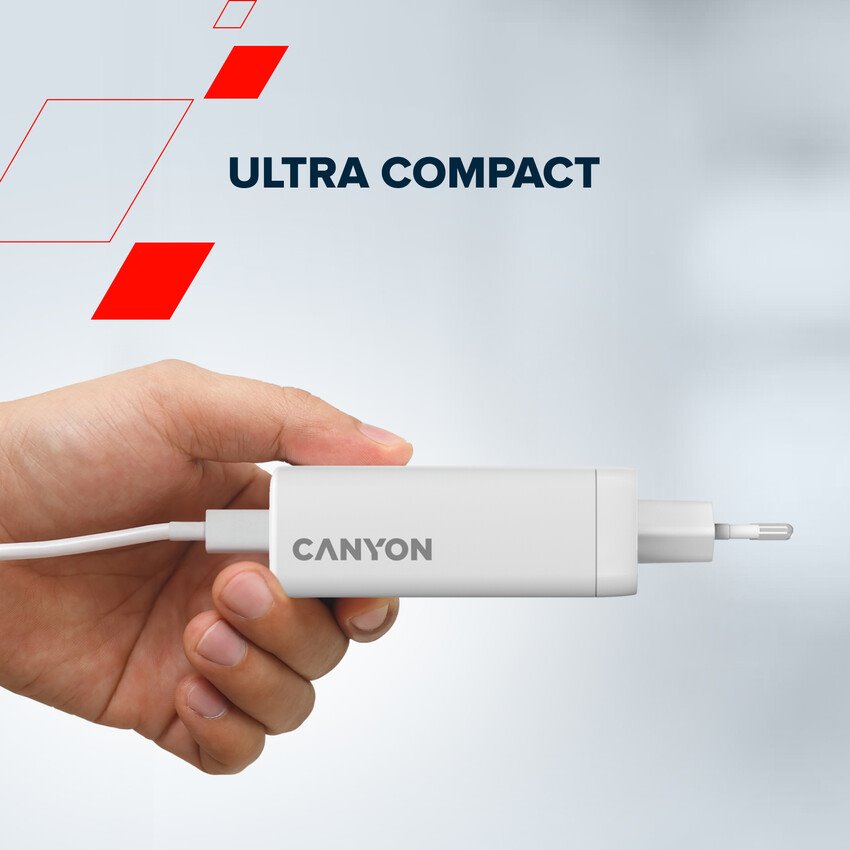 CANYON charger CUW140ACC GaN 150W 3xPD 1xQC EU White