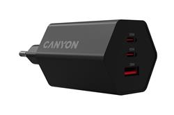 CANYON charger HEXAGON 65 GaN 65W 2xPD 1xQC EU Black