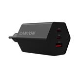 CANYON charger HEXAGON 65 GaN 65W 2xPD 1xQC EU Black