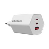 CANYON charger HEXAGON 65 GaN 65W 2xPD 1xQC EU White