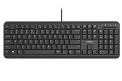 CANYON drátová klávesnice HKB-20, 105 kláves,tichá a tenká,velvet serie, CZ/SK layout, černá