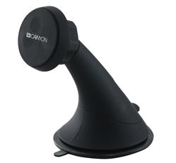 CANYON držák na telefon do auta, magnetický, na palubní desku nebo čelní sklo, 2 plíšky v balení, černá