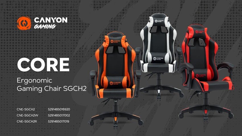 CANYON gaming chair Core SGCH2 Black Red