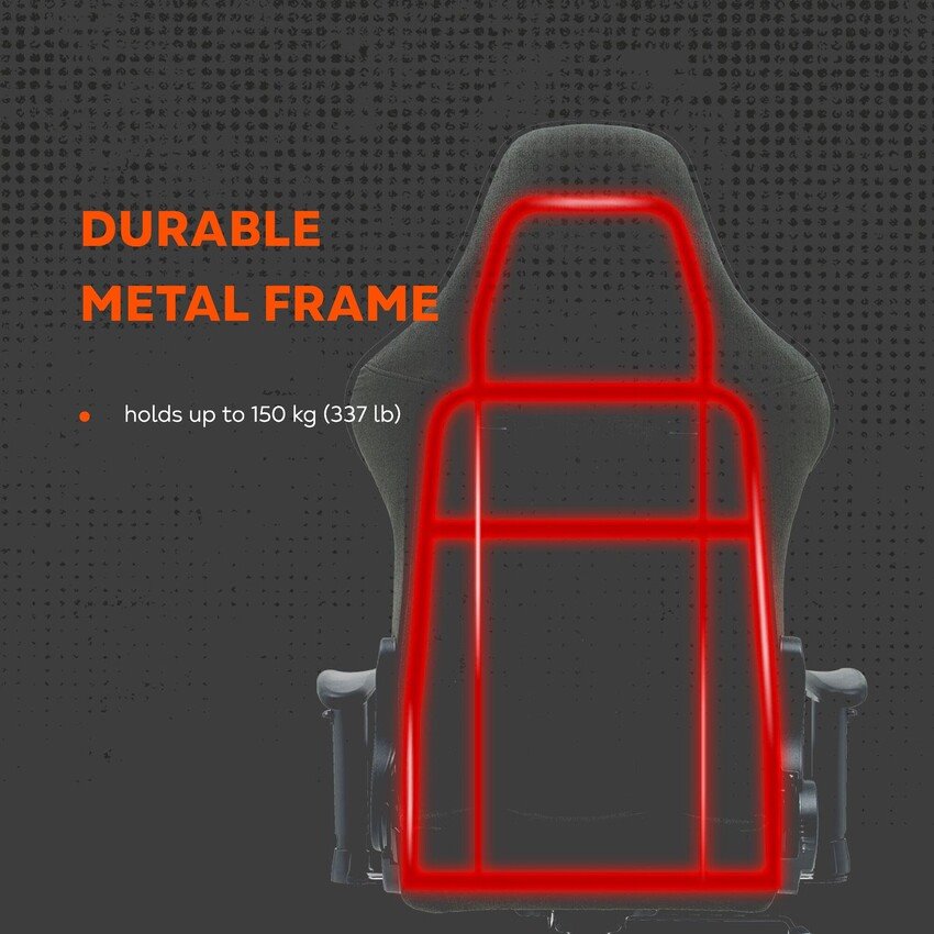 CANYON gaming chair Crest FCH01 Fabric Grey