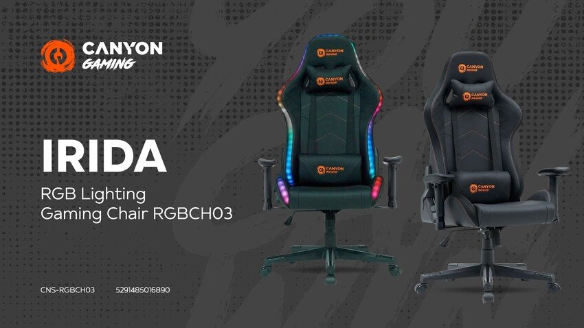 CANYON gaming chair Irida RGBCH03 RGB Black