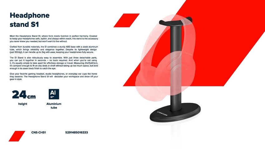 CANYON headphones stand S1 Black