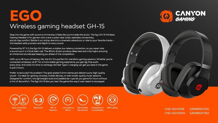 Canyon gaming headset CND-SGHS7