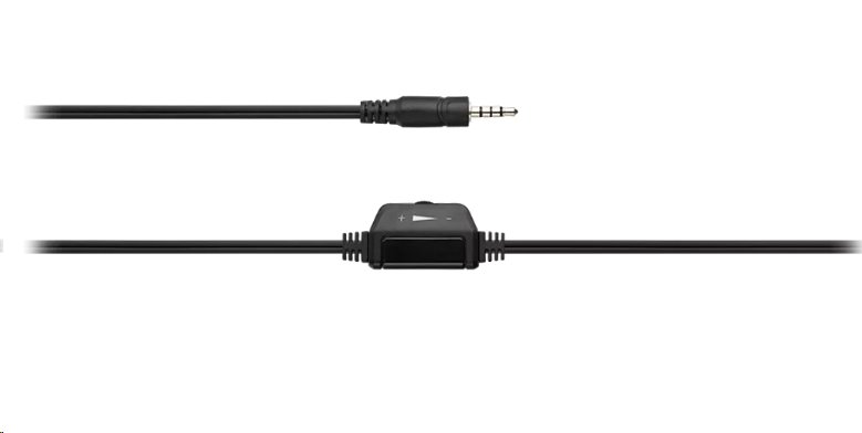 CANYON headset HSC-1, lehký, 3,5 mm jack TRRS, černá