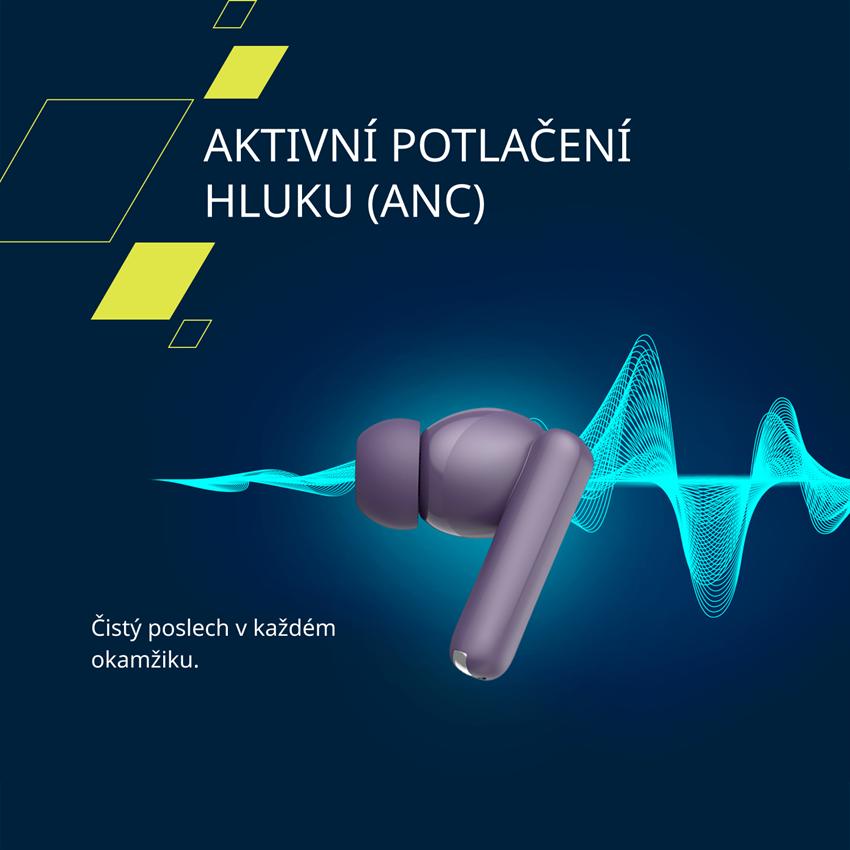 CANYON headset OnGo TWS-10 ANC+ENC Béžová